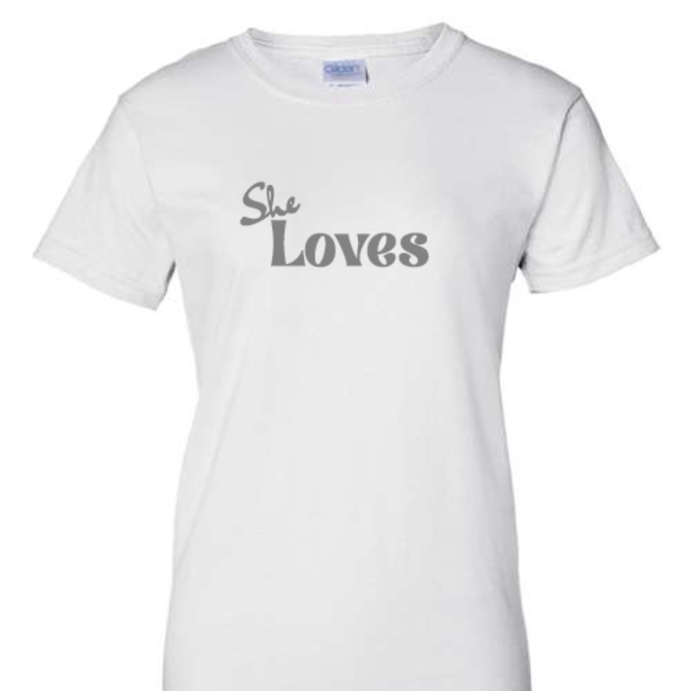 She Loves 100% cotton, T Shirt, short-sleeves, Casual wear